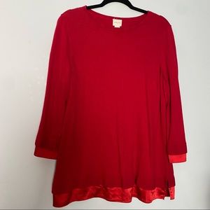 Chico’s red long sleeve